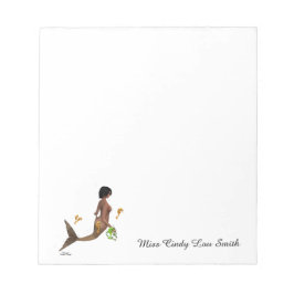 Bloc De Notas Sirena Cuta Con Notepad De Caballos De Mar