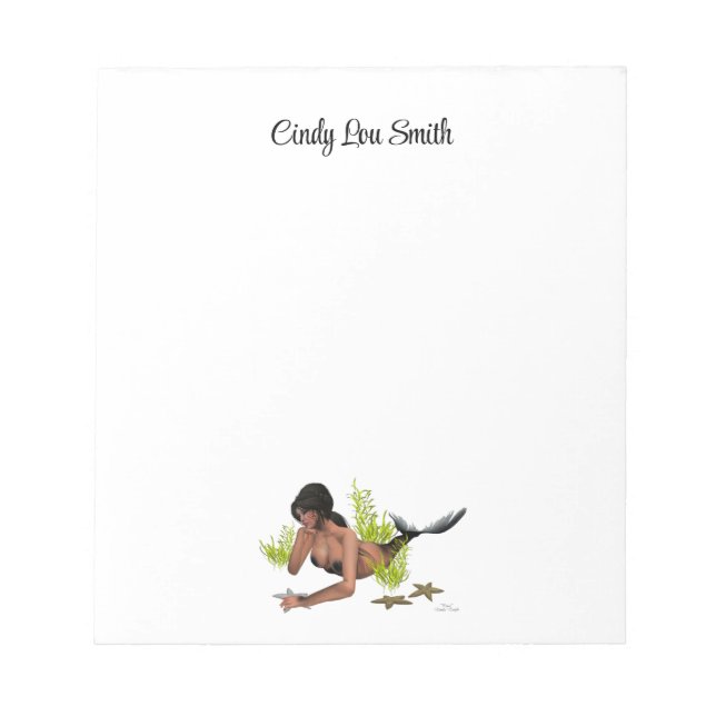 Bloc De Notas Sirena De Brunette Con Notepad De Starfish (Frente)