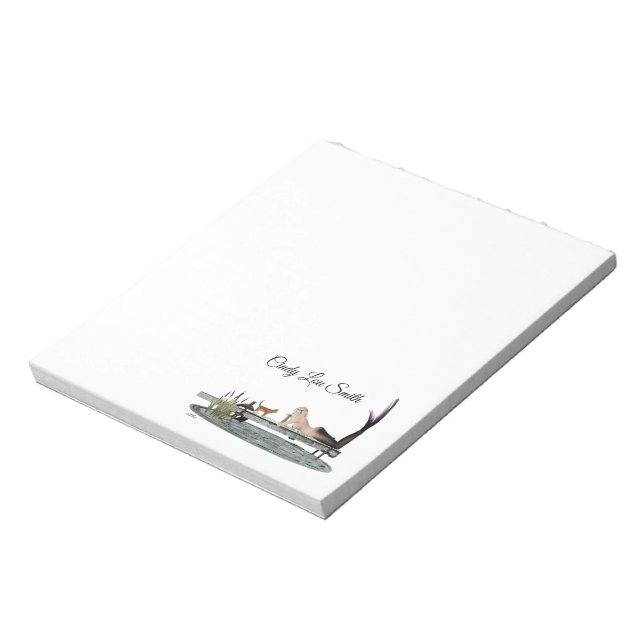 Bloc De Notas Sirena En Bote Dock Notepad (Lado Izquierdo)