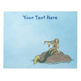 Bloc De Notas Sirena en Rocas