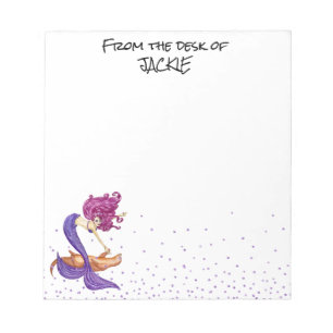 Bloc De Notas Sirenita Lover de la mesa de Notepa personalizada