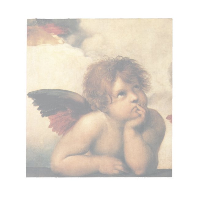 Bloc De Notas Sistine Madonna Angels por Raphael Sanzio (Frente)