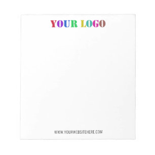 Bloc De Notas Sitio web del logotipo de la empresa personalizado