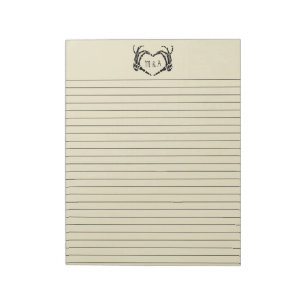 Bloc De Notas Skeleton Manos Manos Forma Corazón Personalizado