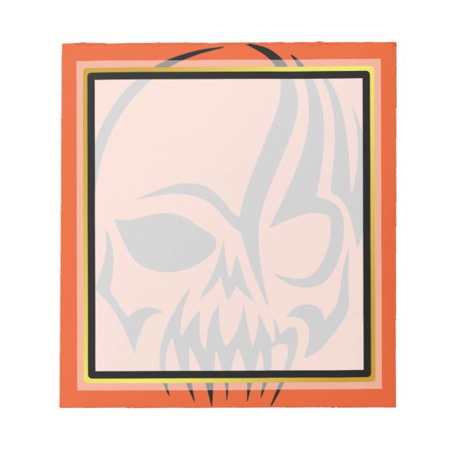 Bloc De Notas Skull Halloween Gold board (Frente)