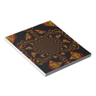 Bloc De Notas Skull Kaleidoscope Arte Imprimir