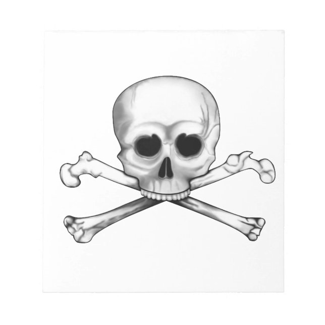 Bloc De Notas Skull y Crossbone (Frente)