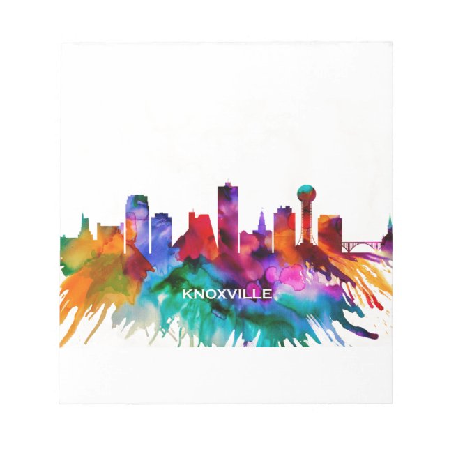 Bloc De Notas Skyline de Knoxville (Frente)