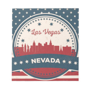 Bloc De Notas Skyline Retro Las Vegas