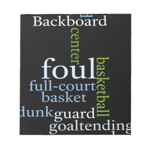 Bloc De Notas Slam Dunk of Words: Juego de básquetbol de campeon