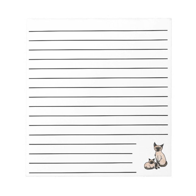 Bloc De Notas Sleepy Siamese (Frente)
