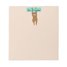 Bloc De Notas Sloth Notepad