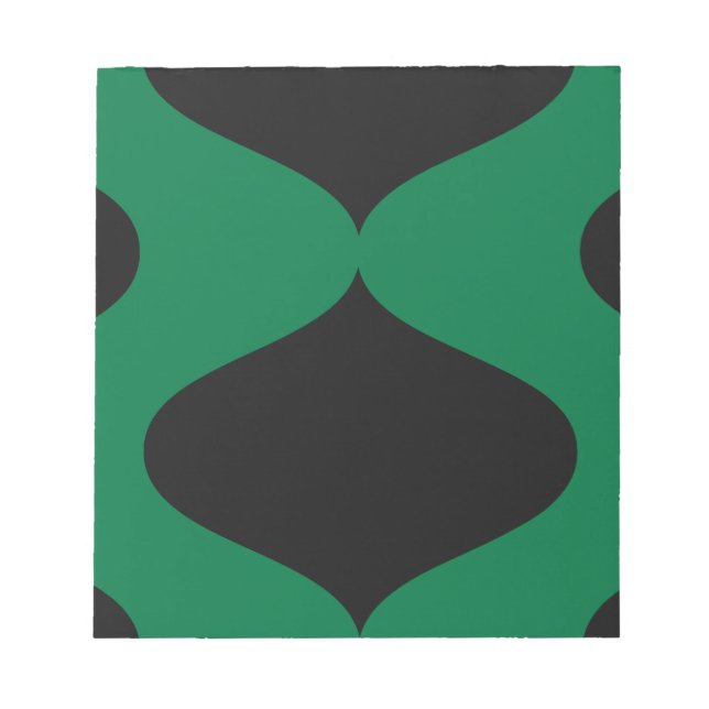 Bloc De Notas Smooch negro y verde (Frente)