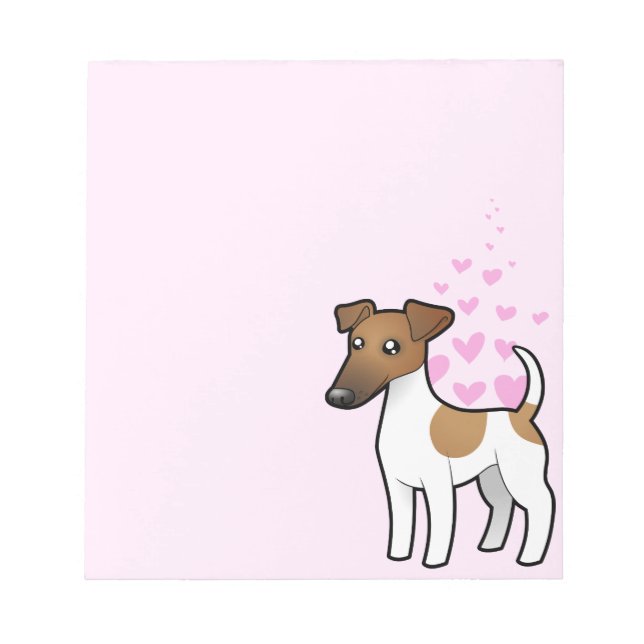 Bloc De Notas Smooth Fox Terrier Love (Frente)