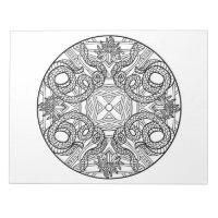 Snack Mandala Coloring Book Pad