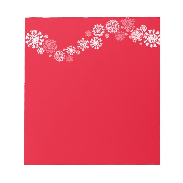 Bloc De Notas Snowflakes, Navidades de notoriales (Frente)