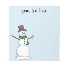 Bloc De Notas Snowman