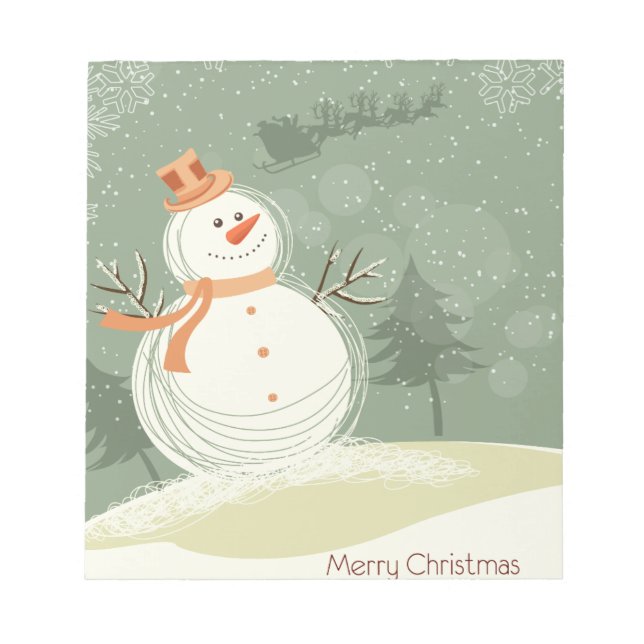 Bloc De Notas Snowman (Frente)