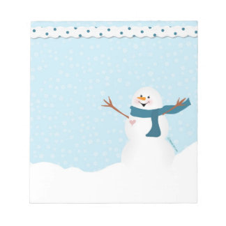 Bloc De Notas Snowman Notepad