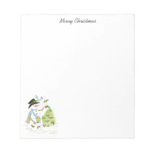 Bloc De Notas Snowman y Bluebird Notepad