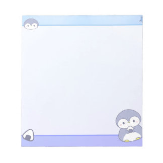 Bloc De Notas Soft Penguin Notepad | Cute Pastel Memo Pad