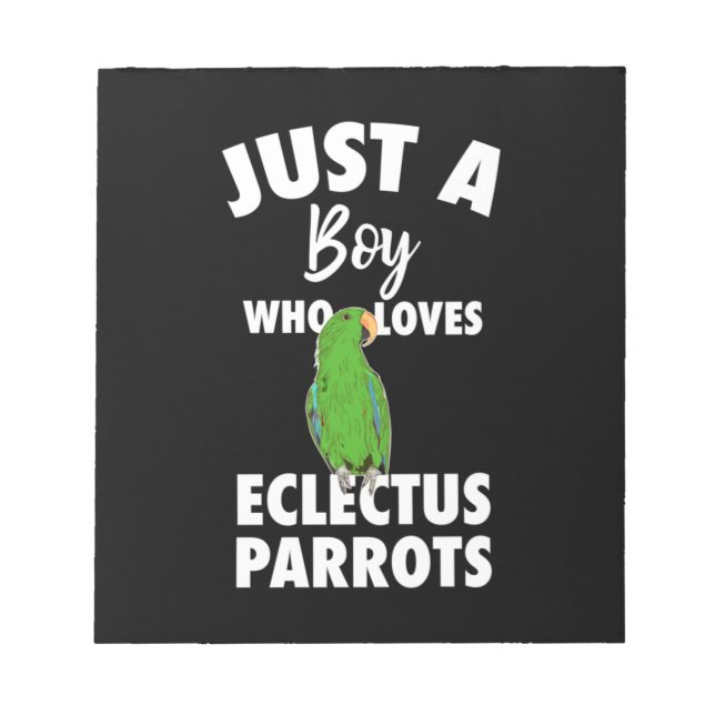 Bloc De Notas Solo un Chica que ama el loro de Eclectus (Frente)