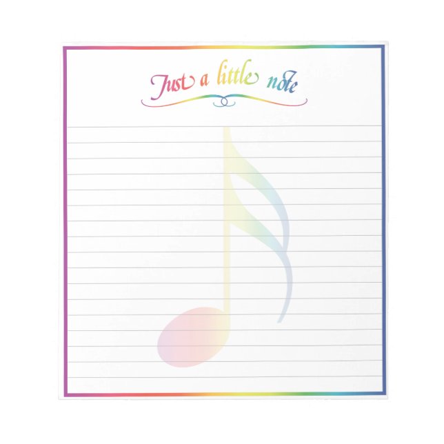 Bloc De Notas Sólo Un Pequeño Notepad (Frente)