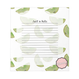 Bloc De Notas Solo una nota, Personalizable Kiwi