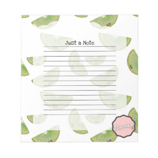 Bloc De Notas Solo una nota, Personalizable Kiwi