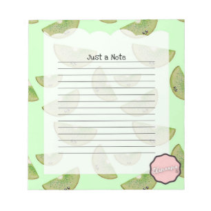 Bloc De Notas Solo una nota, Personalizable Kiwi