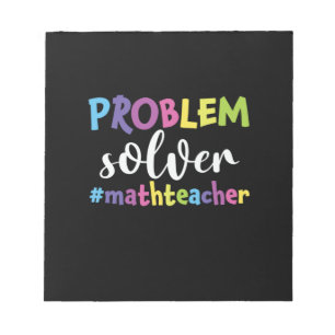 Bloc De Notas Solución de problemas del profesor de matemáticas
