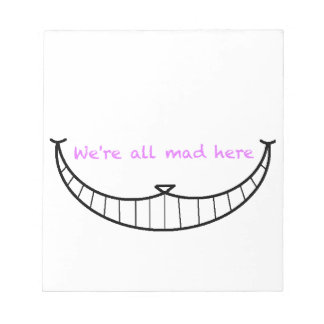 Bloc De Notas Sonrisa de gato de Cheshire