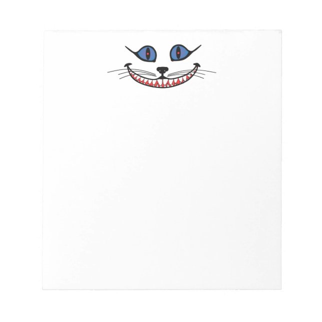 Bloc De Notas Sonrisa del gato de Cheshire  (Frente)