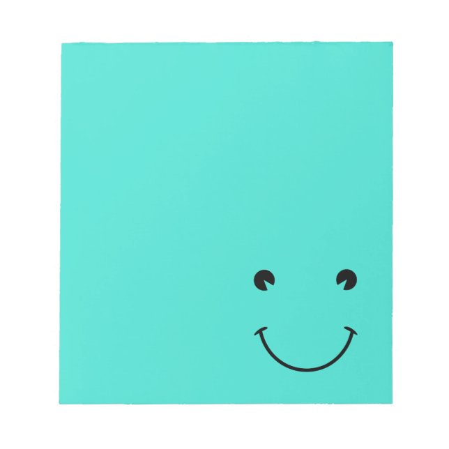 Bloc De Notas Sonrisa turquesa (Frente)