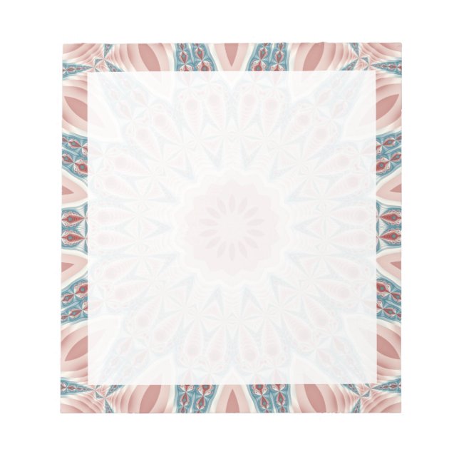 Bloc De Notas Sorprendente arte fractal moderno Kaleidoscope Man (Frente)