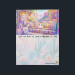 Bloc De Notas Southwest Cat Market Notepad<br><div class="desc">Palais de Marigold St. May creates unique stationery for those who think the Louvre should have more color, more Kawaii, and more rainbows. Note that the designs are generally created for the large notepads, stationery sheets, stickers, address labels, note cards, and envelopes. If you would like a different size, or...</div>