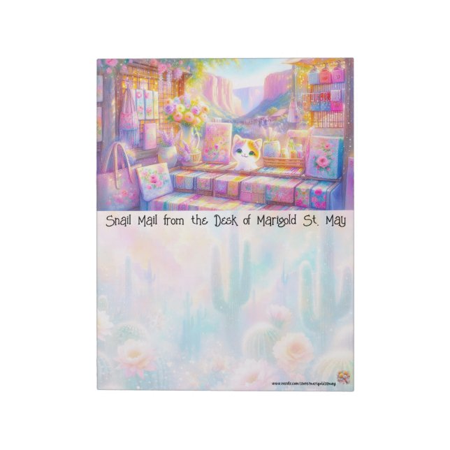 Bloc De Notas Southwest Cat Market Notepad (Lado Izquierdo)