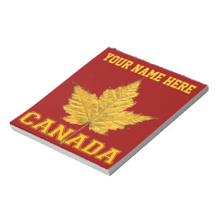 Bloc De Notas Souvenir Canada Maple Leaf Souvenir Canada Varsity