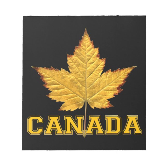 Bloc De Notas Souvenir Canada Maple Leaf Souvenir Canada Varsity (Frente)