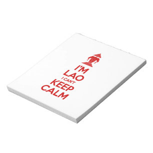 Bloc De Notas Soy Lao, no puedo mantener la calma