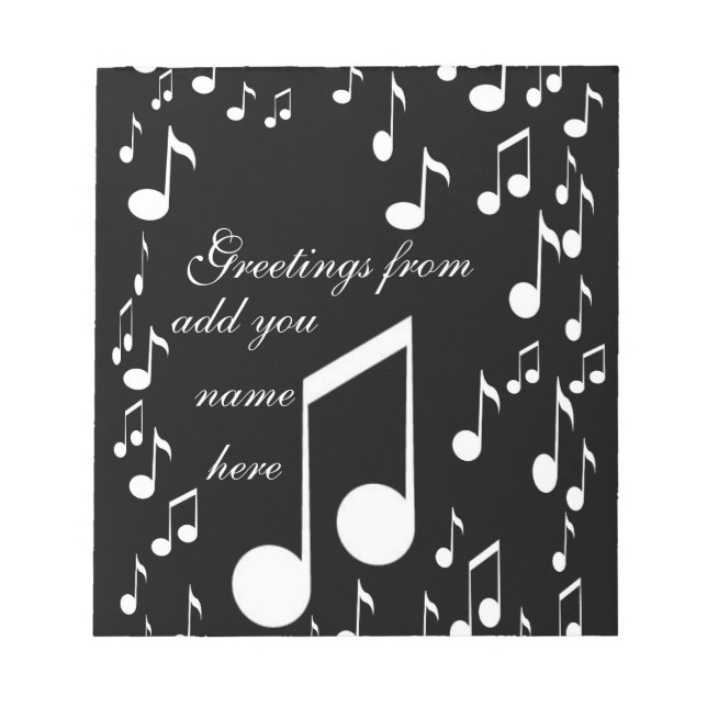 Bloc De Notas Soy música. (Frente)