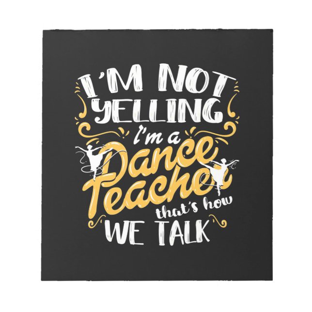 Bloc De Notas Soy Profesora De Baile (Frente)