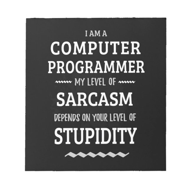 Bloc De Notas Soy Programador De Computadoras (Frente)