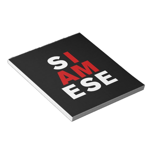 BLOC DE NOTAS SOY SIAMÉS (Lado Derecho)