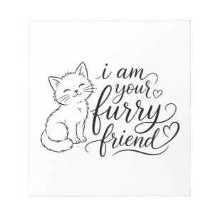 Bloc De Notas Soy tu amigo peludo Diseño de mascota linda