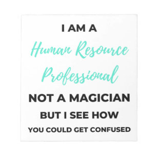 Bloc De Notas Soy Un Profesional De Recursos Humanos, No Un Mago