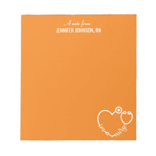 Bloc De Notas Soy una enfermera Stethoscope nombre personalizado