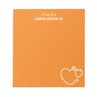 Bloc De Notas Soy una enfermera Stethoscope nombre personalizado