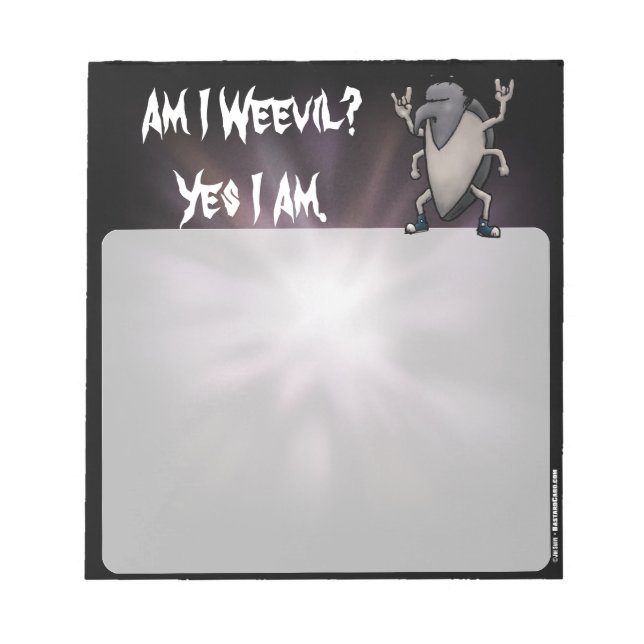 Bloc De Notas ¿Soy Weevil Heavy Metal Cartoon (Frente)