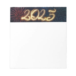 Bloc De Notas Sparkling Happy New Year Fireworks 2025